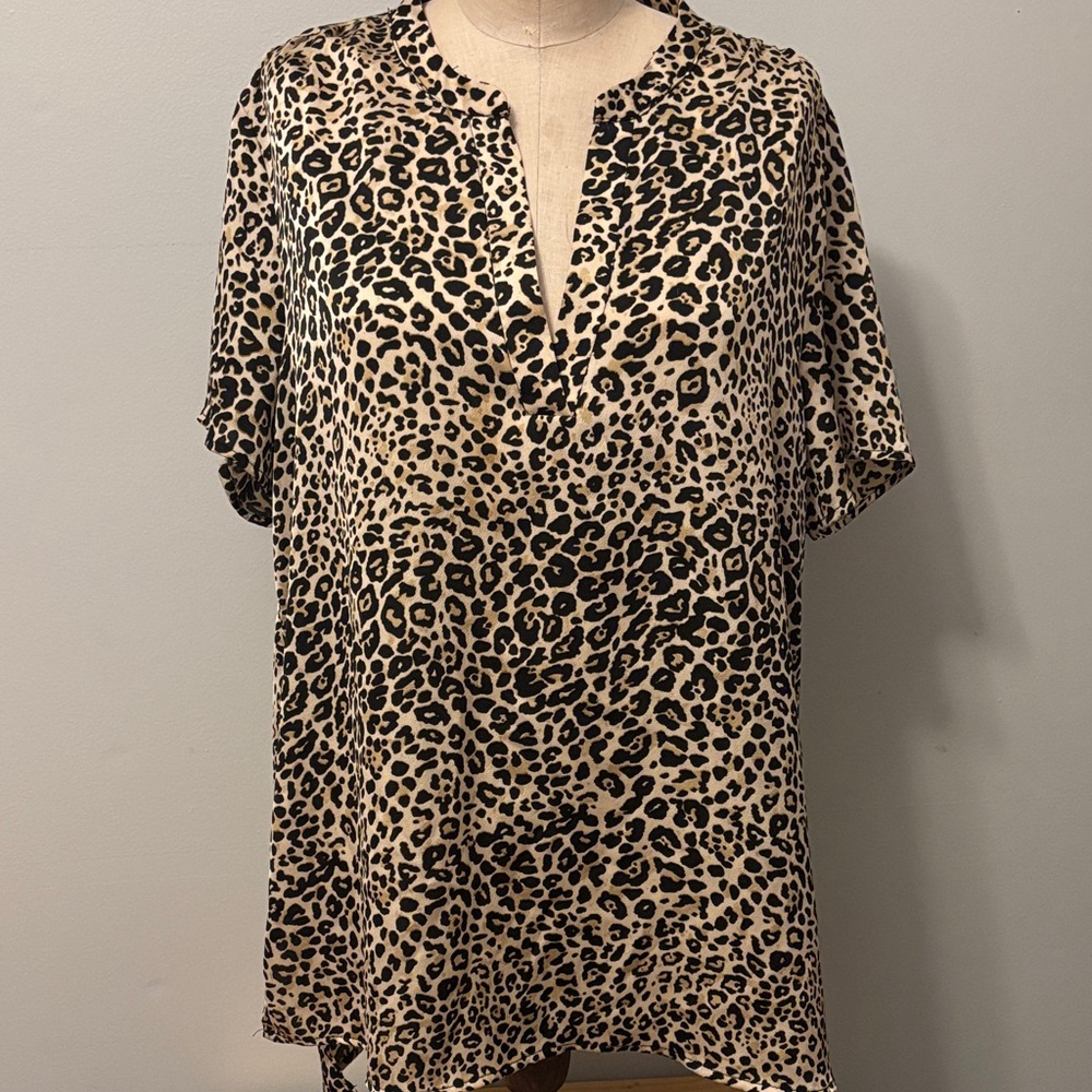 Mittoshop Leopard Print Tunic Top- Large